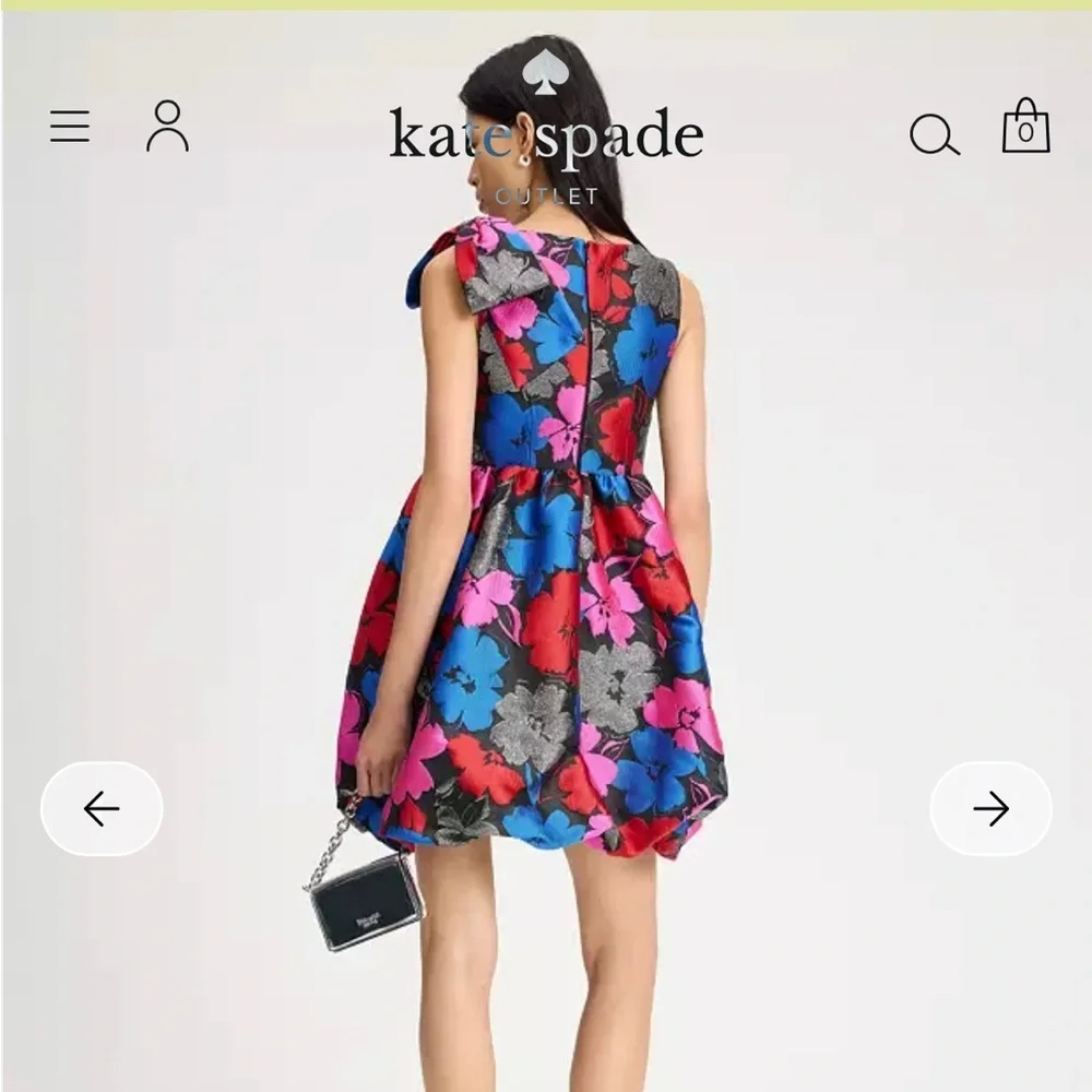 Kate Spade Women's Floral Dress - Black, Blue, Pink